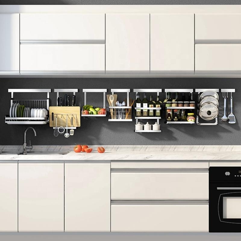 Claren Wall Mounted Utensil Storage Racks For Kitchen Organization