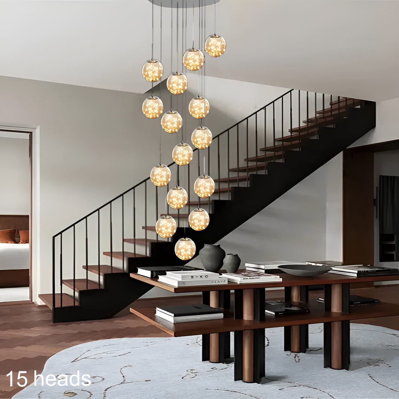 Bella Glass Ball Chandelier | Fervei