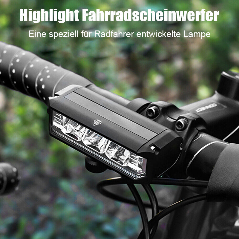 900 Lumen Front Bike Light Rechargeable, Waterproof, Wide Field Illumination
