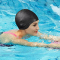 AquaGuard Silicone Swim Cap With Ear Protection For Swimming | Fervei