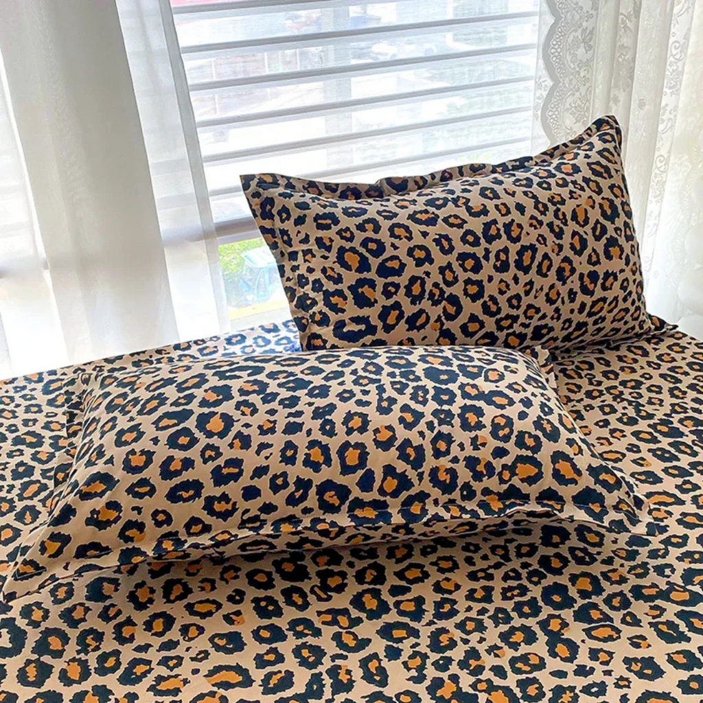 Aurora Living Luxury Leopard Print Duvet Cover Soft
