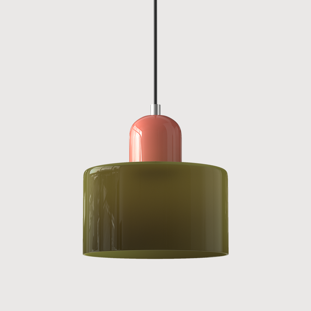 Kora glasspendel Bauhaus geometrisk design justerbar E27-sokkel