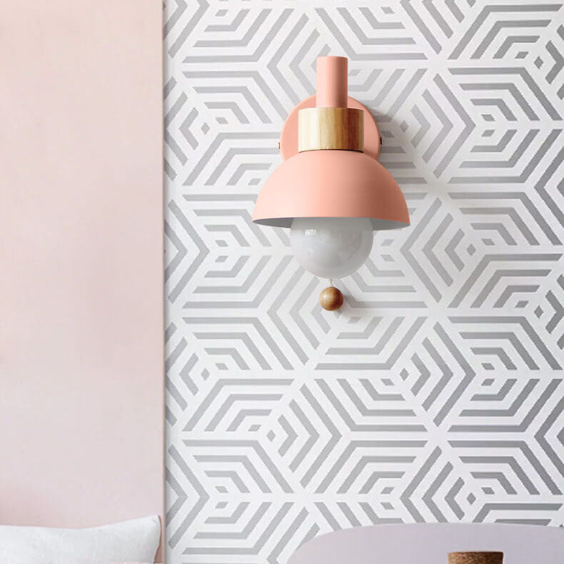 Fjordly Macaron Globe Wall Lamp With Soft Warm Pastel Glow