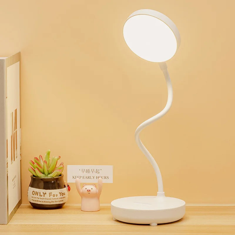 Sengebordslampe med hvitt lys for nattlesing | Fervei