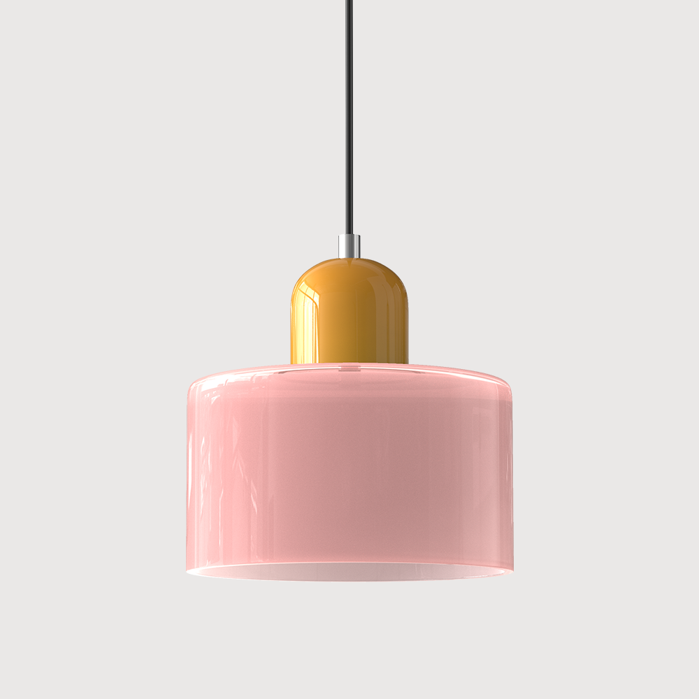 Kora glasspendel Bauhaus geometrisk design justerbar E27-sokkel