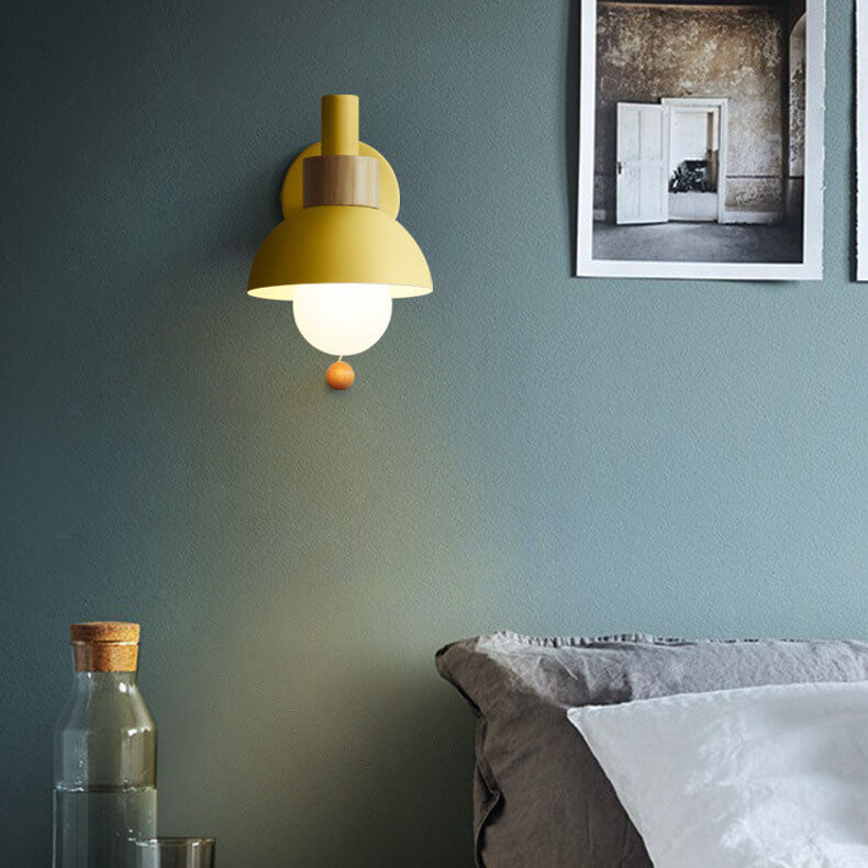 Fjordly Macaron Globe Wall Lamp With Soft Warm Pastel Glow