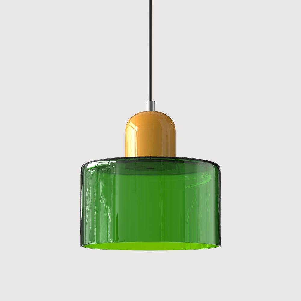 Kora glasspendel Bauhaus geometrisk design justerbar E27-sokkel