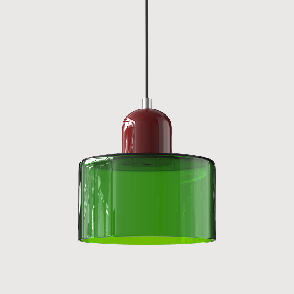 Kora glasspendel Bauhaus geometrisk design justerbar E27-sokkel