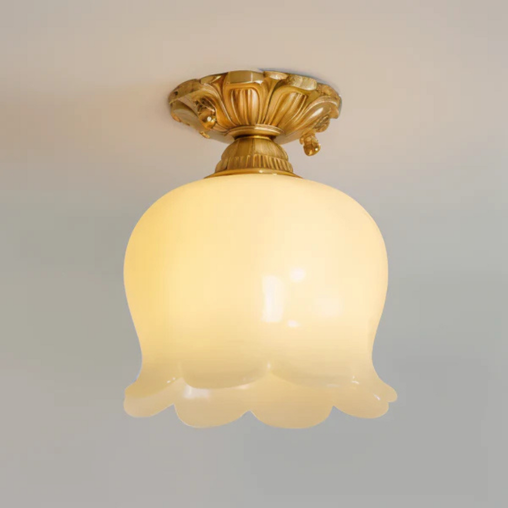 AuroraBloom vintage květinové LED stropní svítidlo