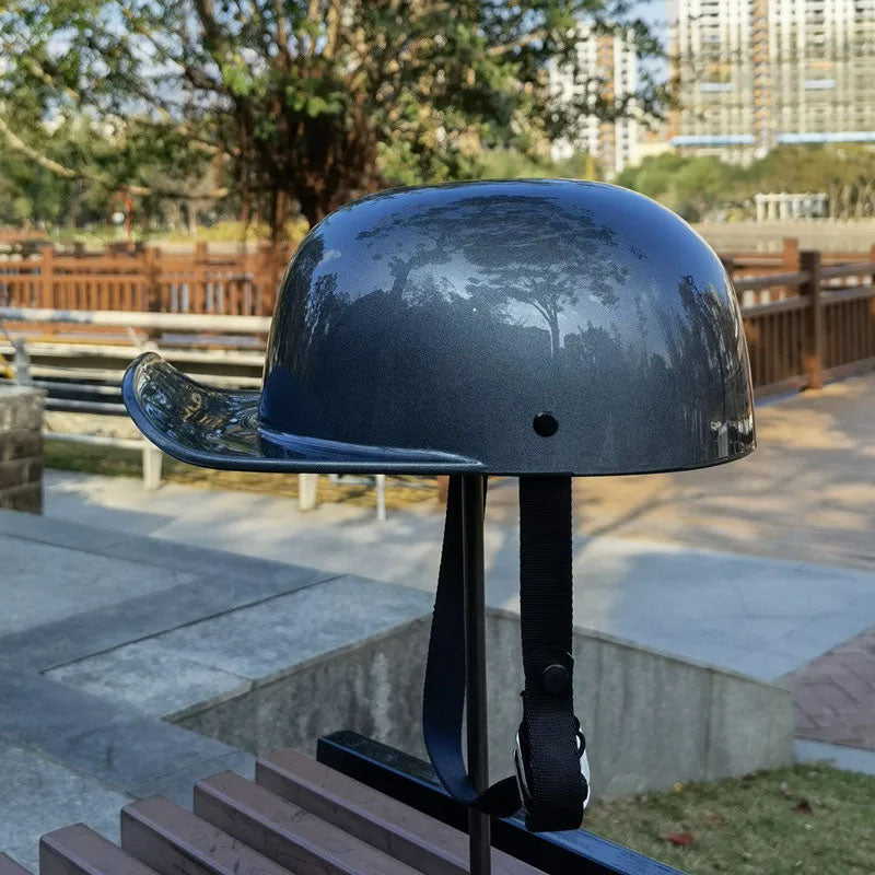 Baseball Cap Style Motorcycle Helmet DOT Approved For Everyday Riding