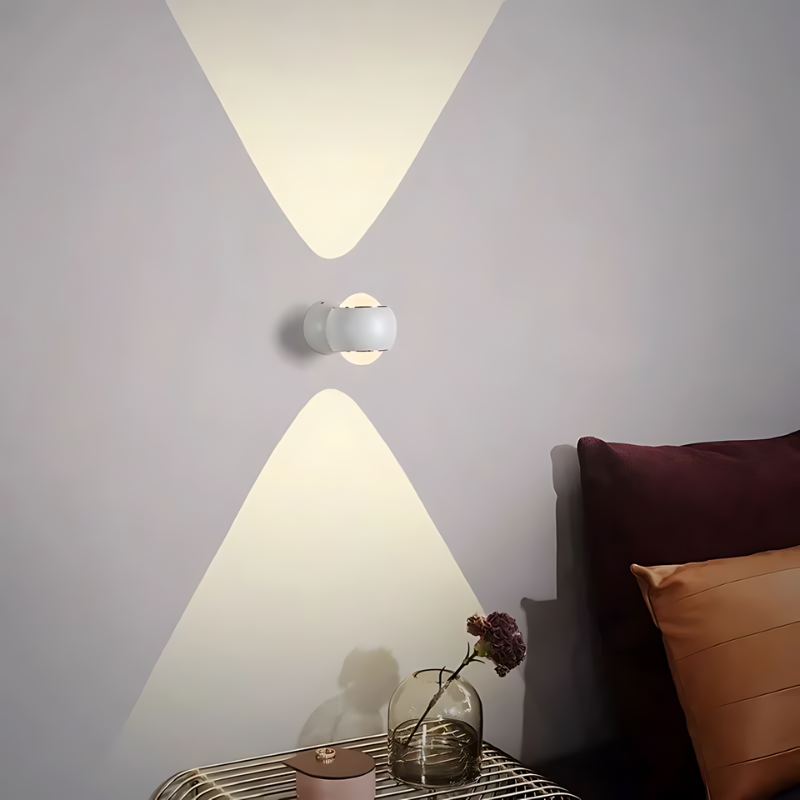 LumaAero 180-Degree Rotating LED Wall Light for Living Room