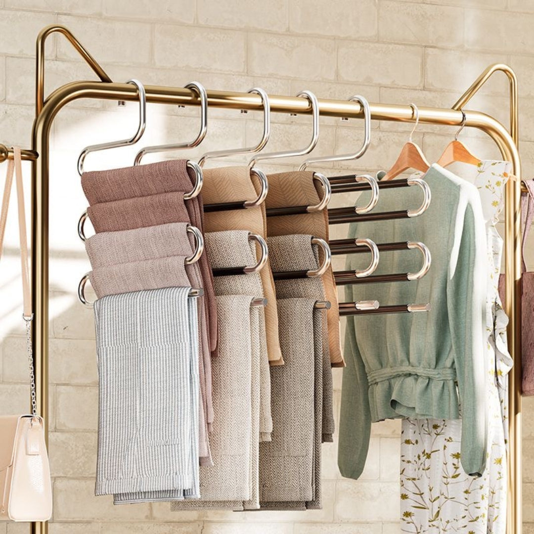Dagny Stackable Trousers Hanger With Multiple Tiers For Closet Space