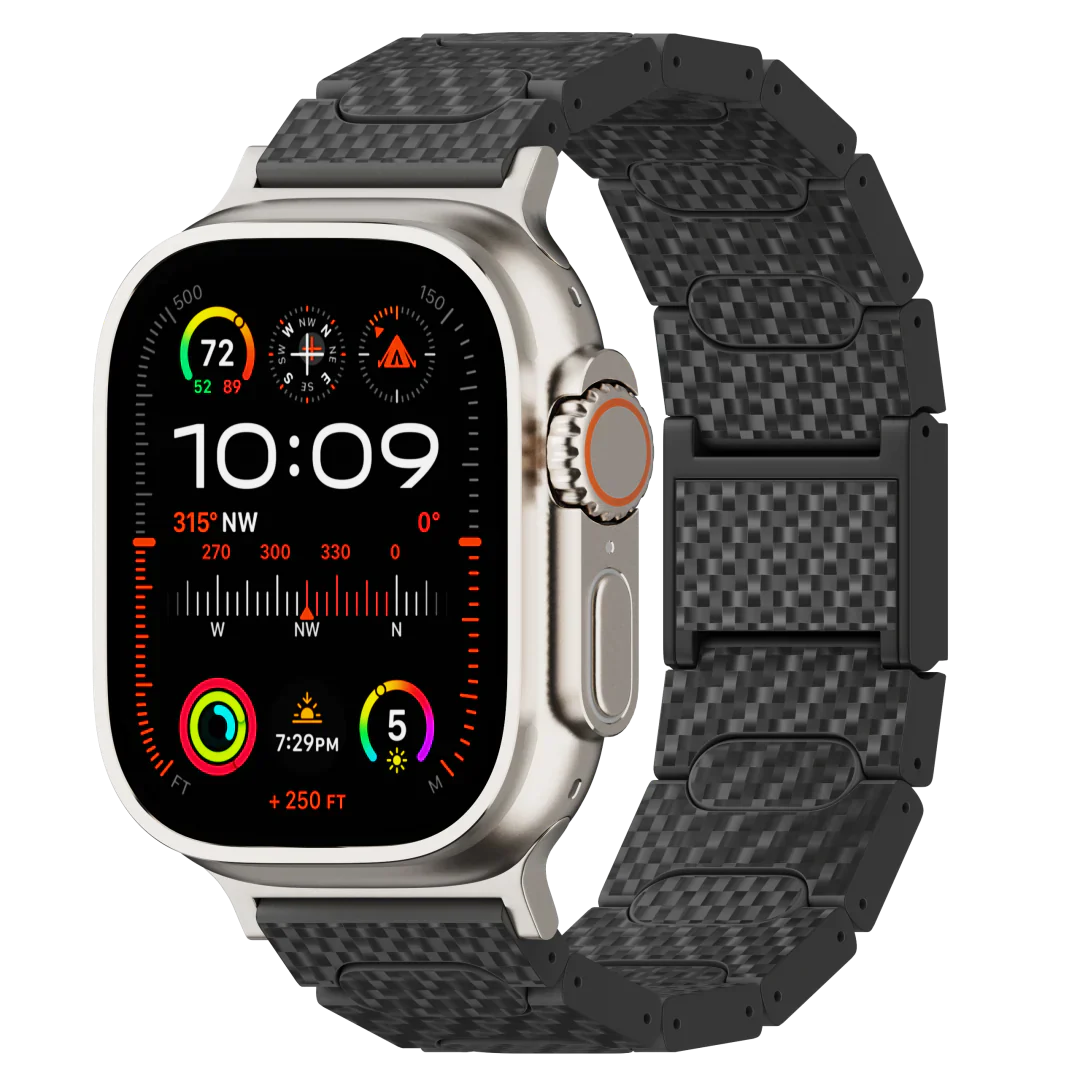Řemínek z uhlíkových vláken T01 pro chytré hodinky a fitness náramky