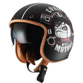 JetLite KB2 Retro-Helm mit offenem Gesicht für klassische Motorradtouren