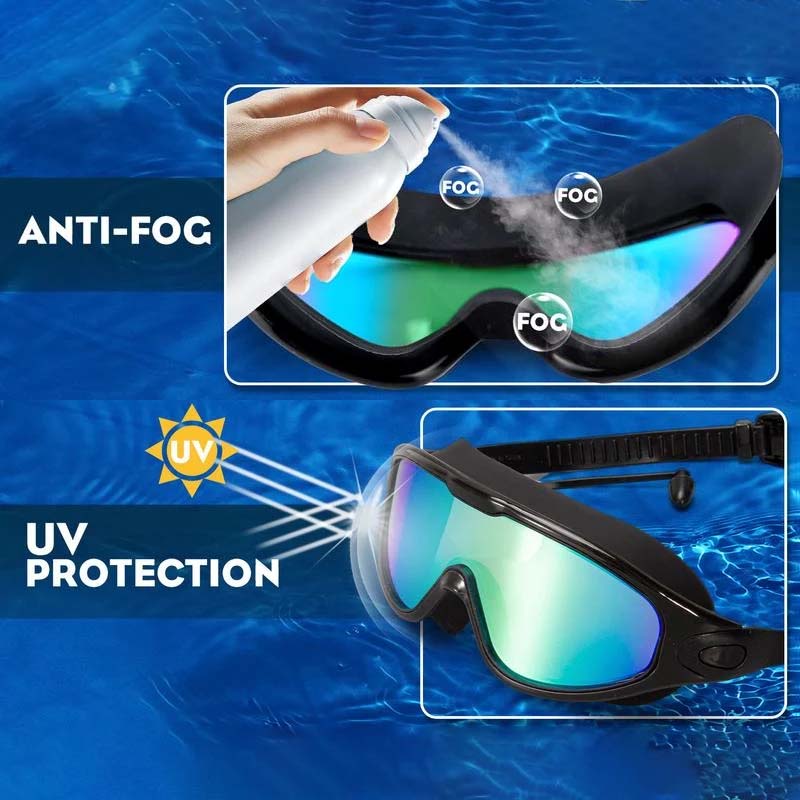 AquaVista Weitwinkel Anti-Beschlag Schwimmbrille für Erwachsene | Fervei