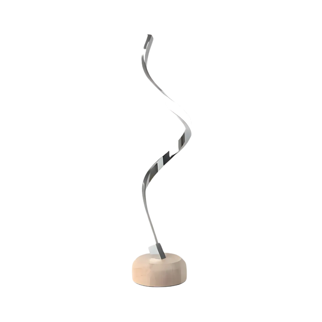 TimberGrove Rustic Dimmable Wooden LED Table Lamp For Home