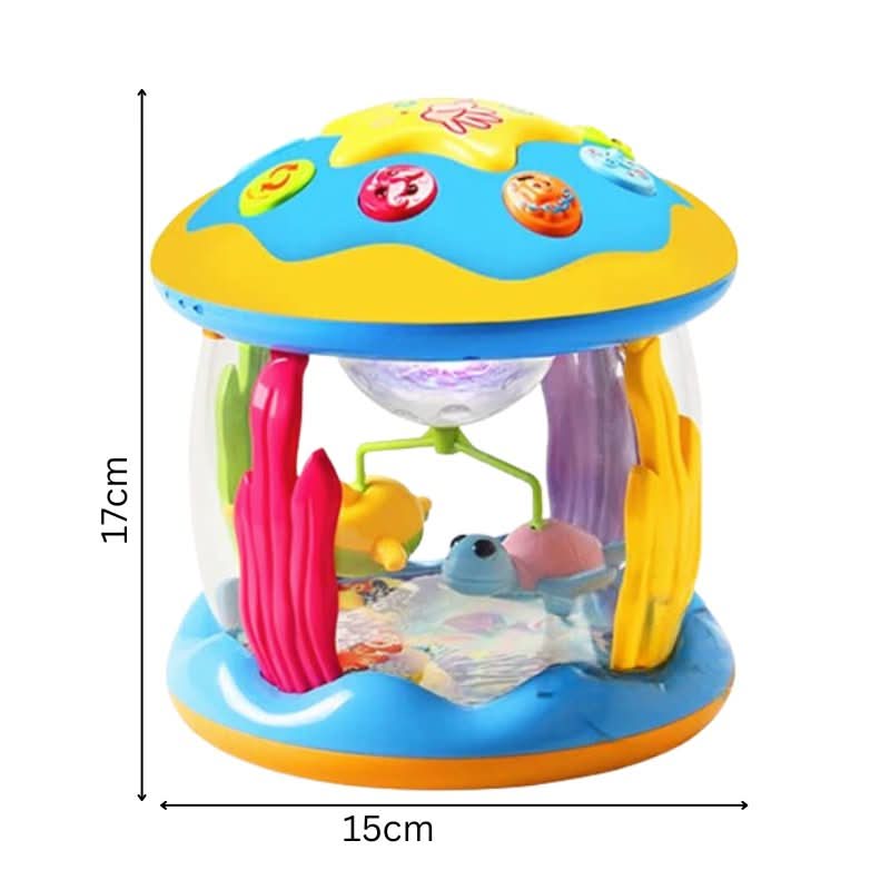 NovaRhythm Magic Baby Drum Toy With Light And Sound