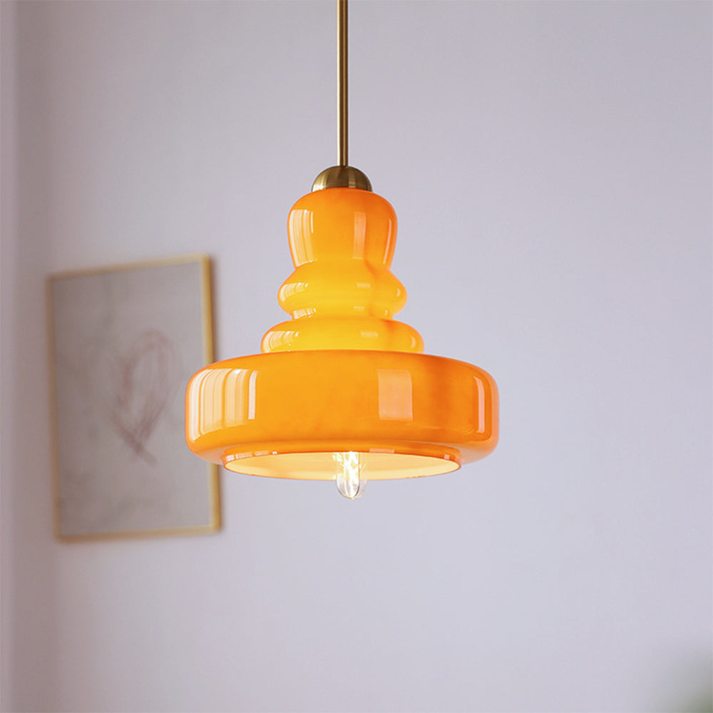 Vibrant Bauhaus Hrušková Závěsná Lampa od AuroraLume Studia