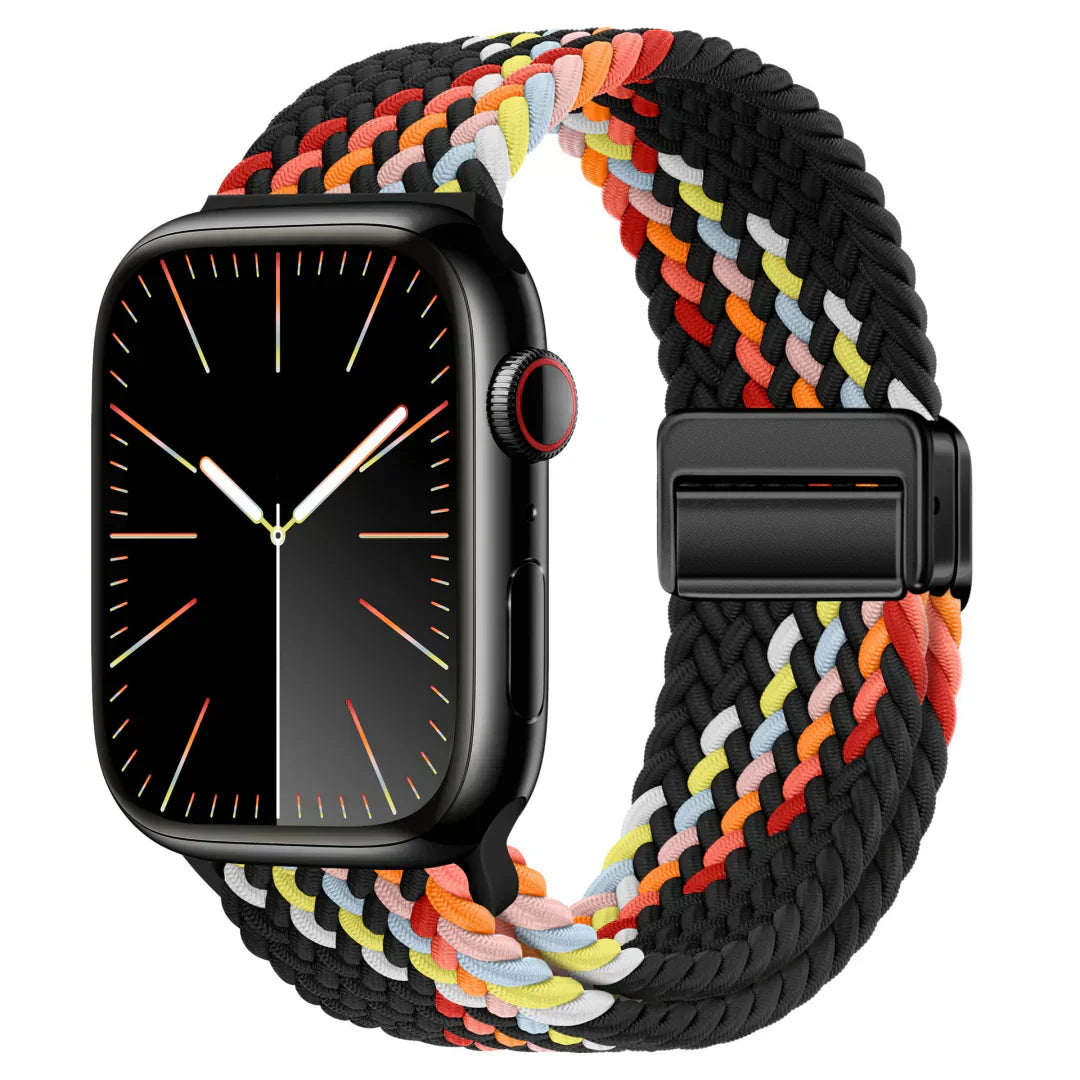 Bracelet Apple Watch avec fermeture magnétique en nylon pour un ajustement sécurisé
