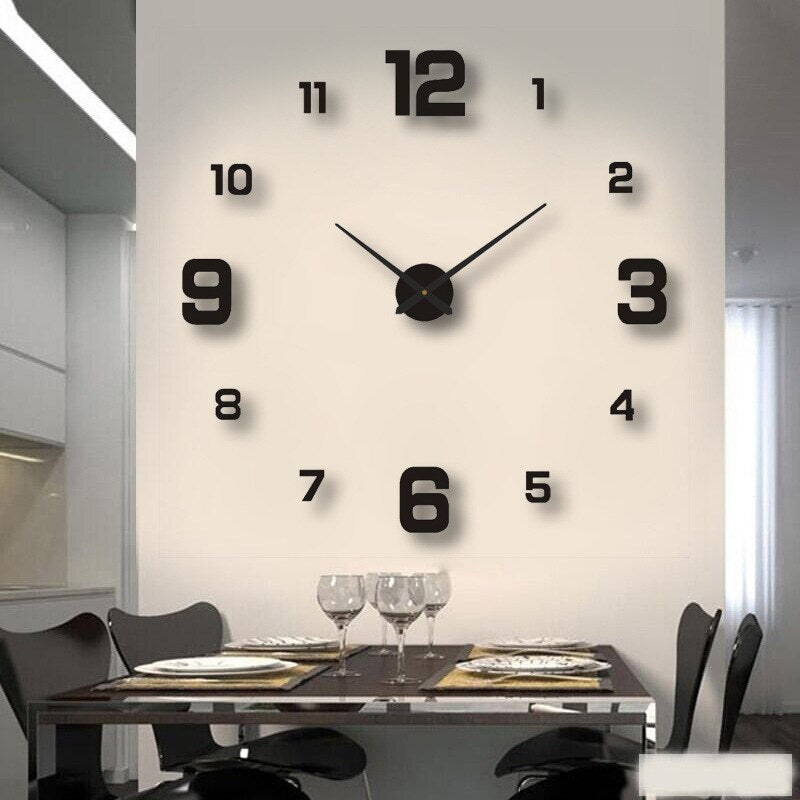 KreativDesign Artistic DIY Clock For Walls With Color And Size Options