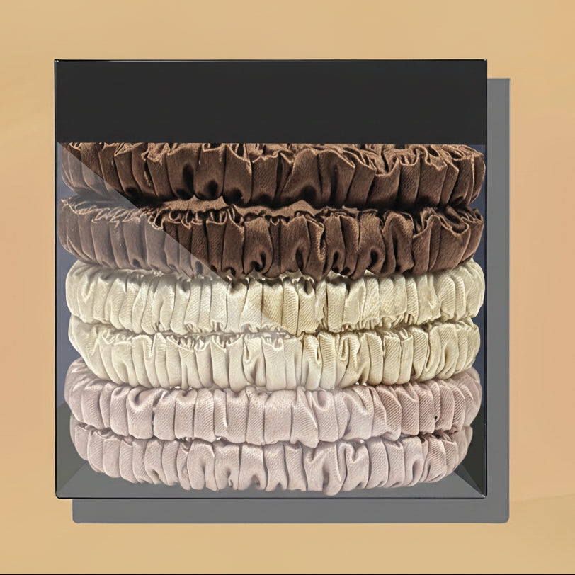 Confezione da 6 elastici minimalisti per capelli per lo styling quotidiano