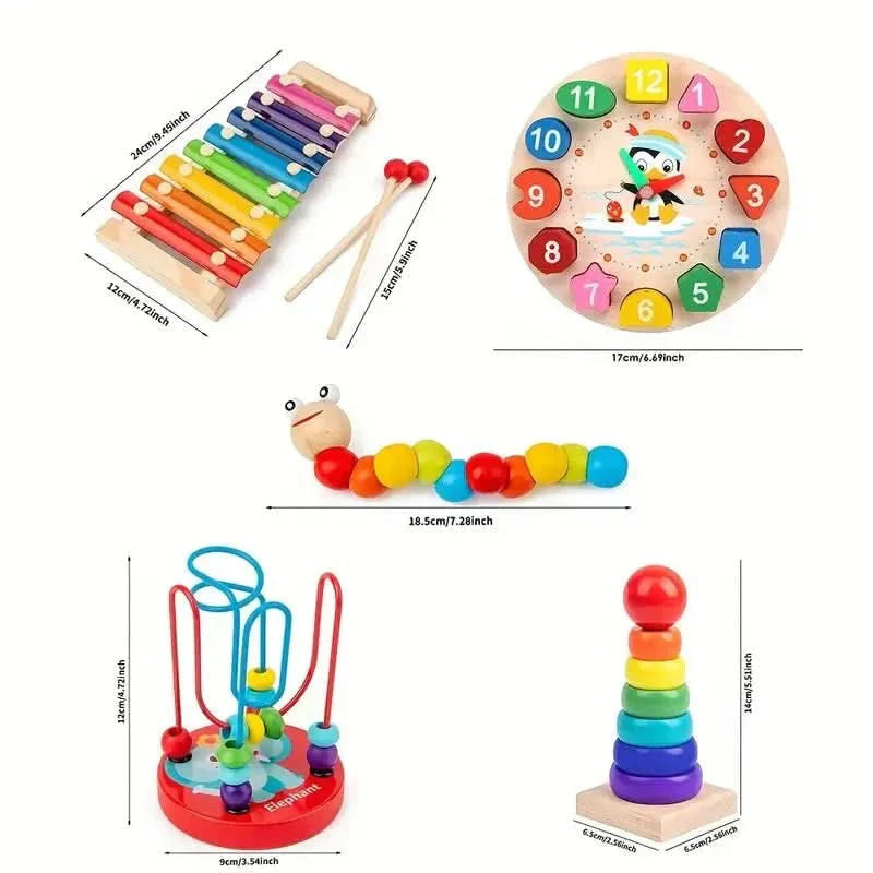 NovaBloom 5-in-1 Montessori-Set für kreatives Lernen, ab 6 Monaten