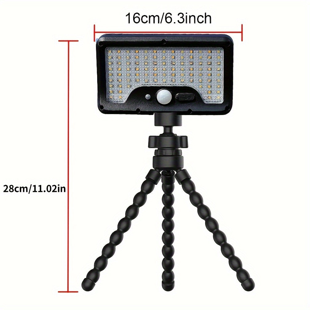 Obrotowa solarna lampa bezpieczeństwa