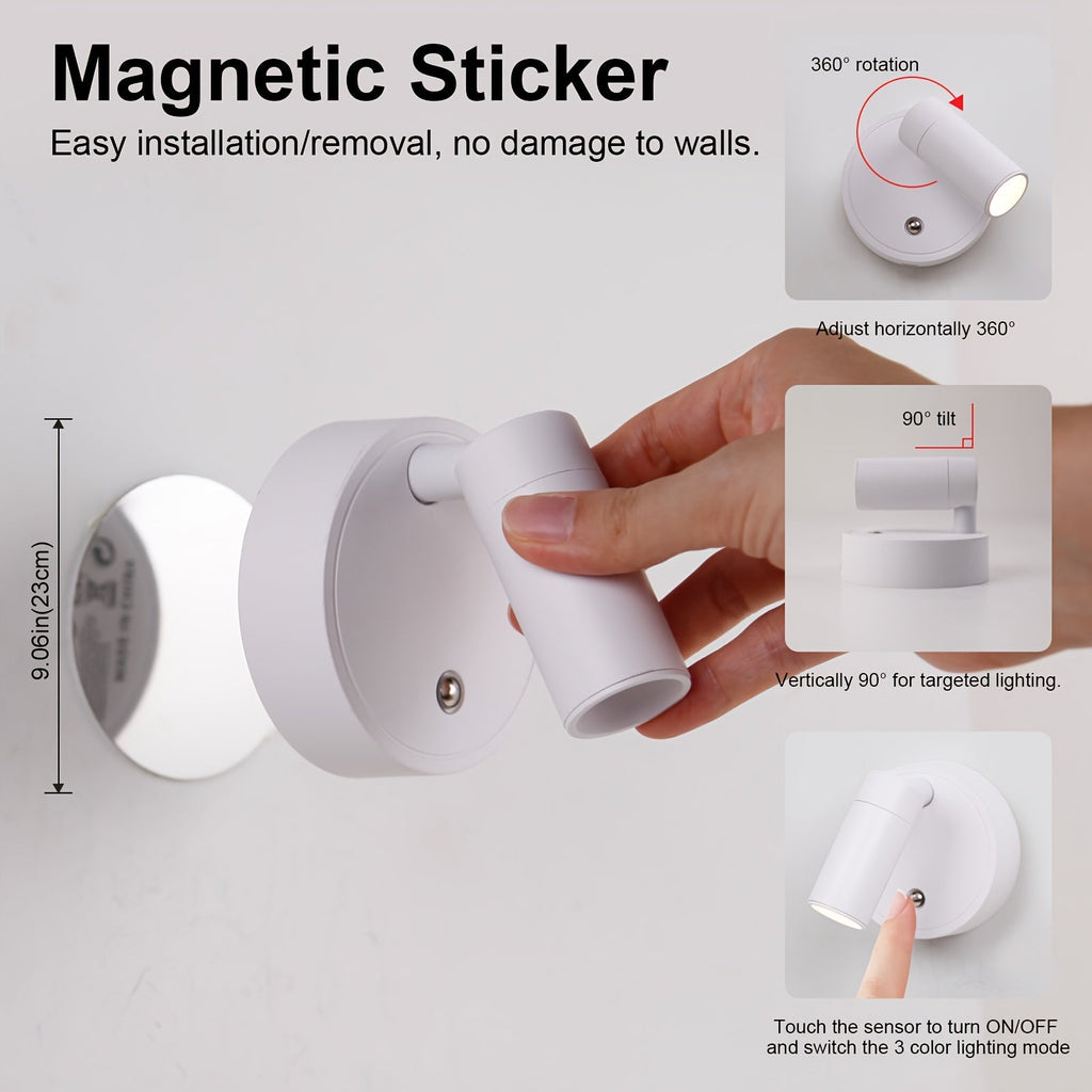 Nástěnná lampa s otočným projekčním světlem
