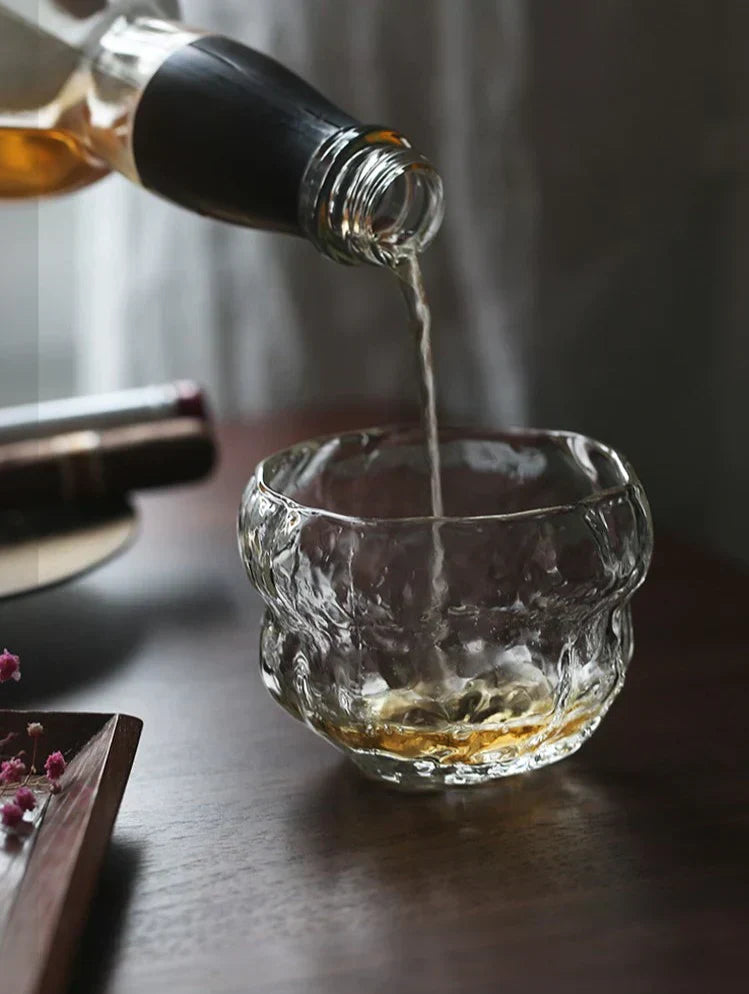 240ml Japon Mochi Tasarımlı Viski Bardağı Isıya Dayanıklı El Yapımı Ahşap Ambalajlı