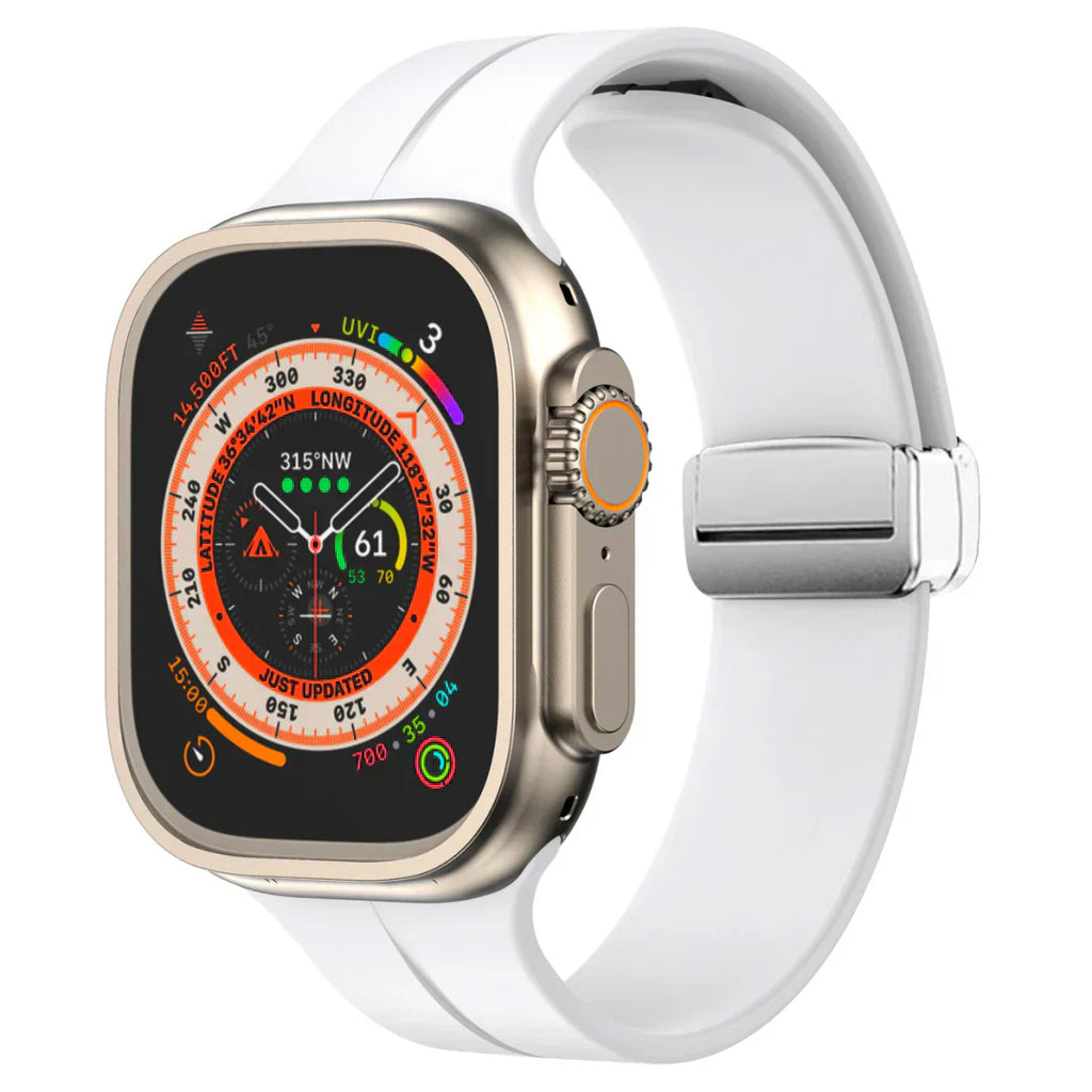 Silikonový řemínek Apple Watch s magnetickým zapínáním pro snadné nastavení