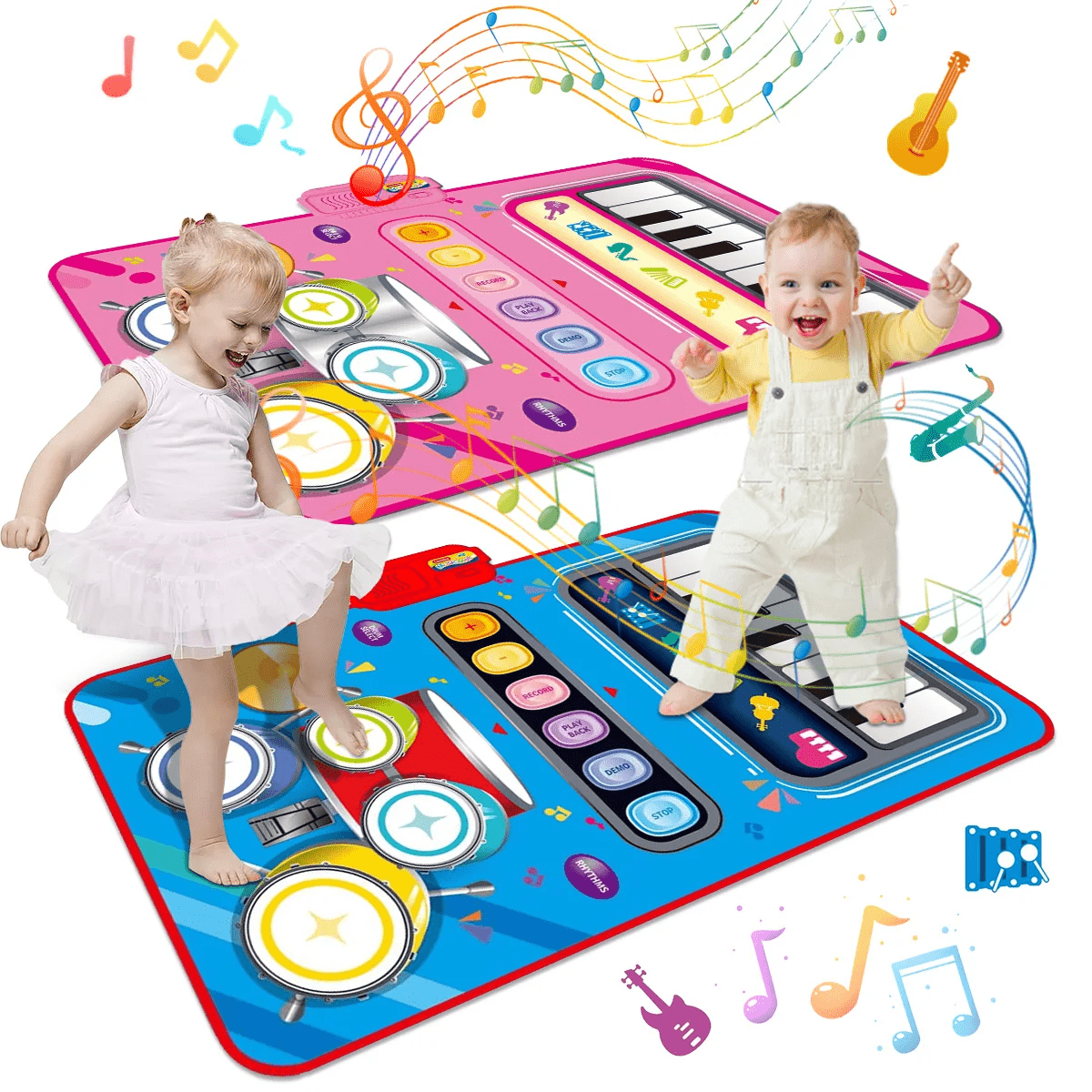 MelodyStep Sound Mat Interactive Music Mat For Kids With Five Instruments