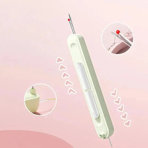 2-in-1 Thread Needle Seam Ripper Plastic Stainless Steel 10.5cm Sewing Threading Seam Removal Safety Ball Sewing Accessory