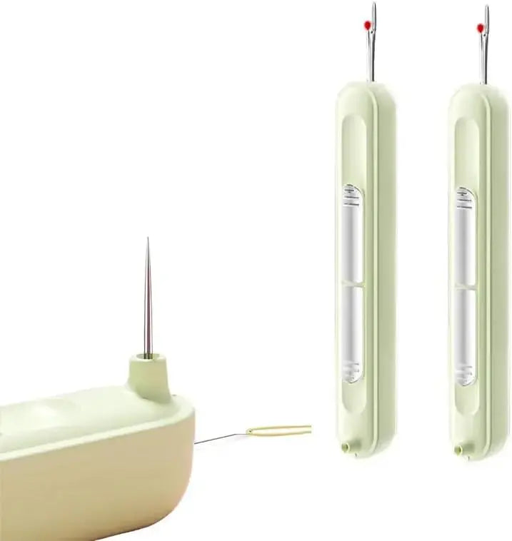 2-in-1 Thread Needle Seam Ripper Plastic Stainless Steel 10.5cm Sewing Threading Seam Removal Safety Ball Sewing Accessory