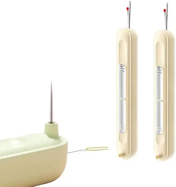 2-in-1 Thread Needle Seam Ripper Plastic Stainless Steel 10.5cm Sewing Threading Seam Removal Safety Ball Sewing Accessory