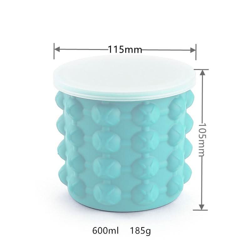 ChillNest Vaschetta per Ghiaccio 2-in-1 in Silicone Salvaspazio con Raffreddamento