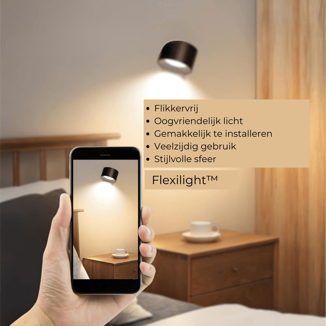 NovaLumen 360° bezdrátová nástěnná lampa s dobíjením