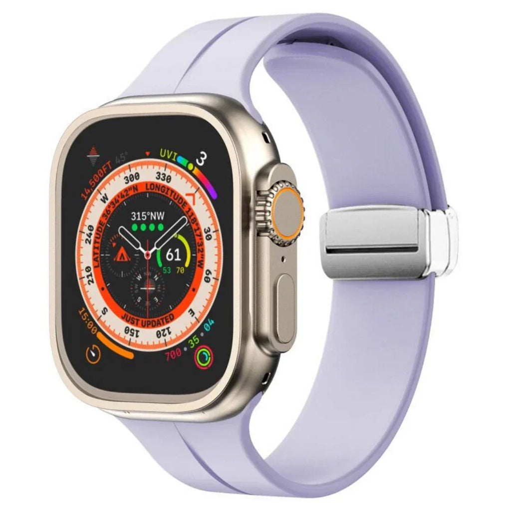 Silikonový řemínek Apple Watch s magnetickým zapínáním pro snadné nastavení