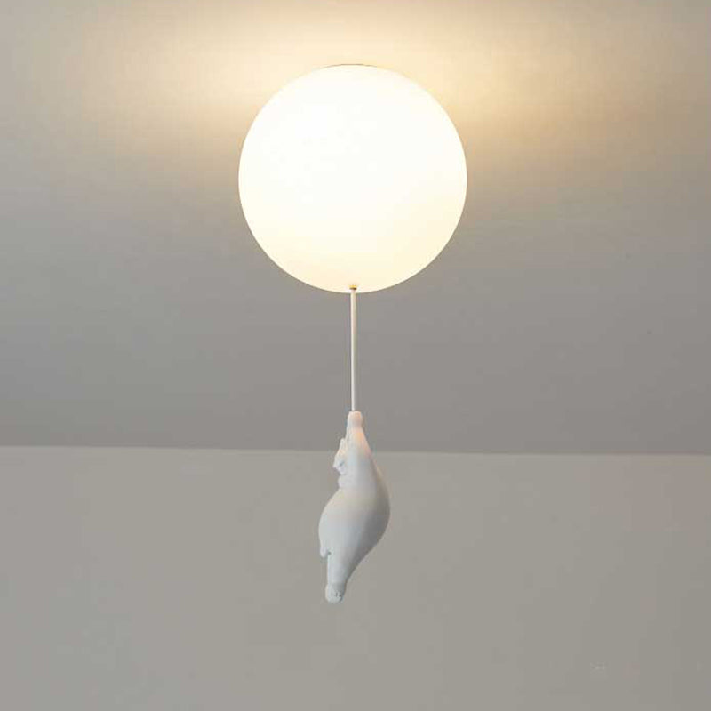 Lampa wisząca Fateh Bear Balloon do sufitu, zabawna dekoracja pokoju