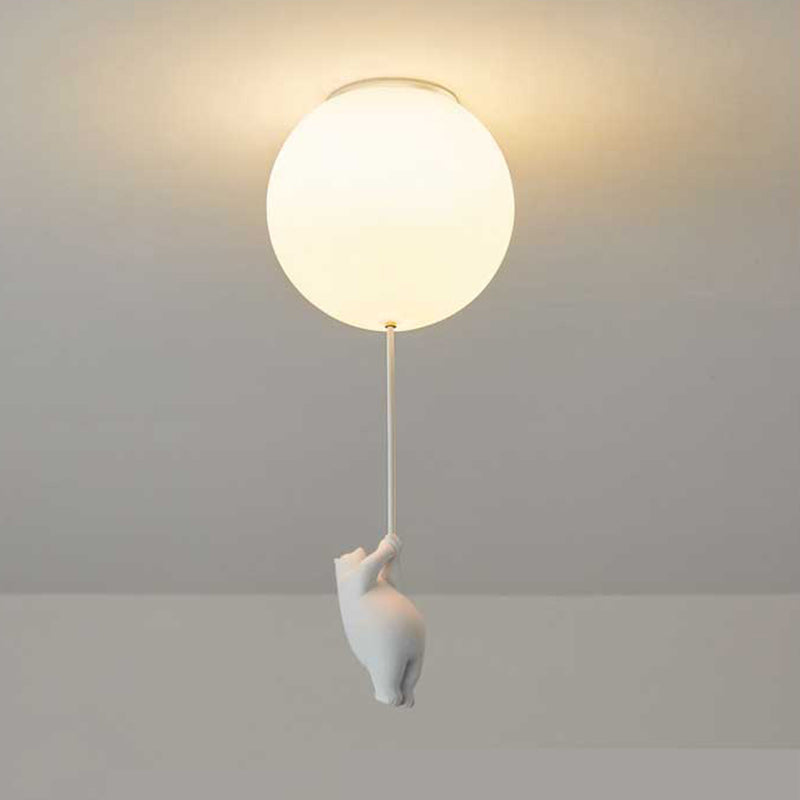Lampa wisząca Fateh Bear Balloon do sufitu, zabawna dekoracja pokoju