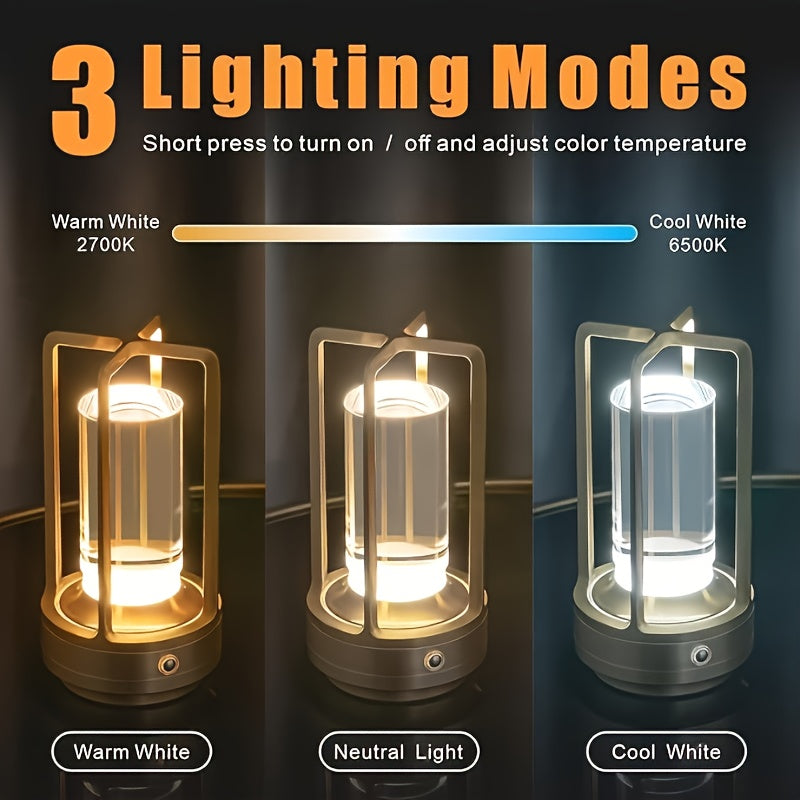 Rechargeable Vintage Table Lamp