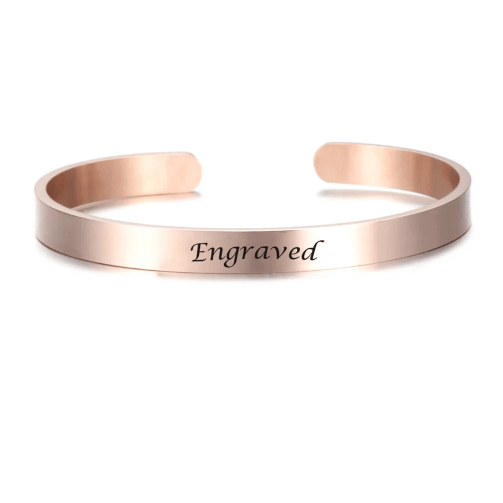 AuroraBrace Edelstahlarmband mit Gravur für individuelle Eleganz