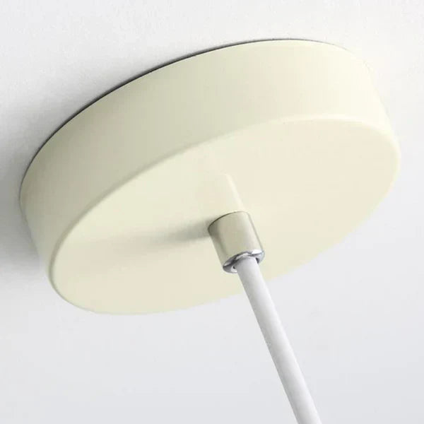 Marenelle Cream Glass Pendant Light With Subtle Warm Glow