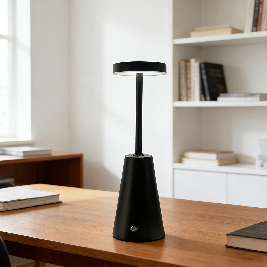 Touch Dimmable Metal Table Lamp for Modern Interiors