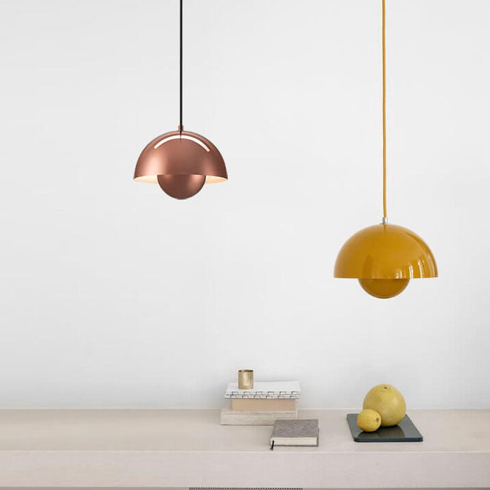 Boreal 1-Light Semicircle Dome Pendant Light Modern