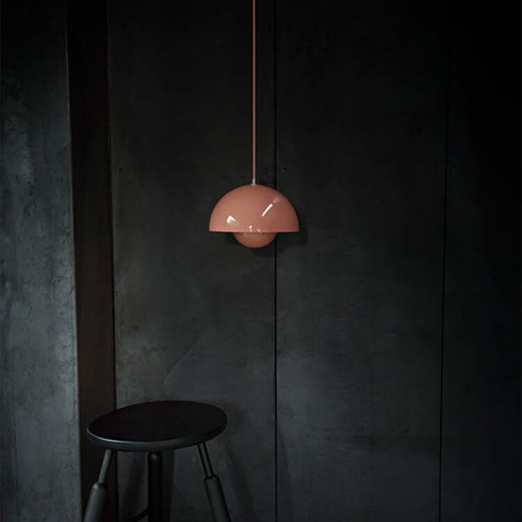 Boreal 1-Light Semicircle Dome Pendant Light Modern