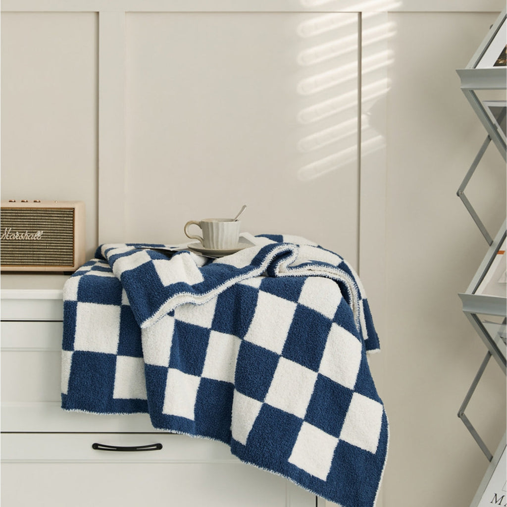 Plaid douillet en tricot pour canapé, confort au quotidien