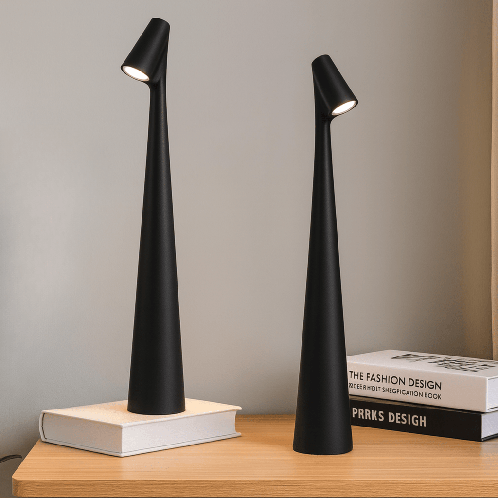 Nabíjecí stylová kovová stolní lampa pro vnitřní i venkovní použití