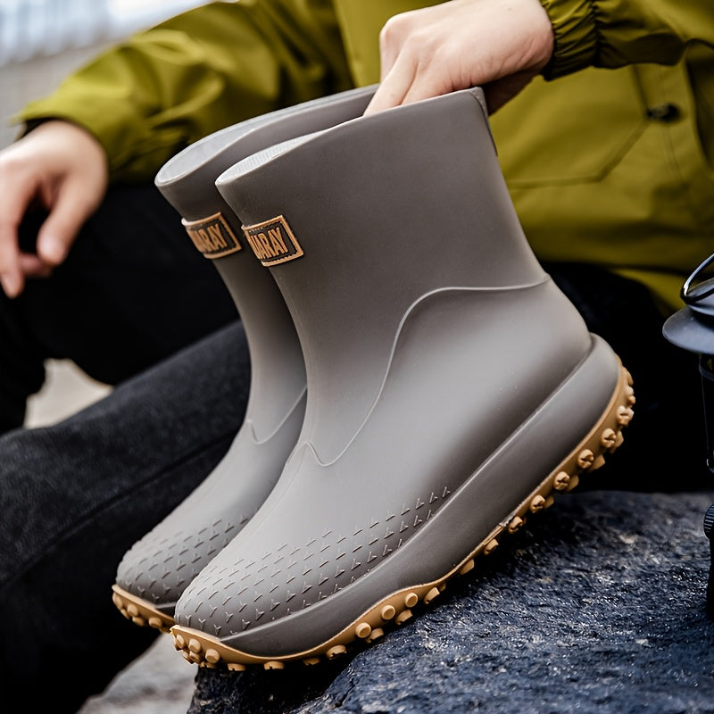Slip-On Waterproof Rain Boots