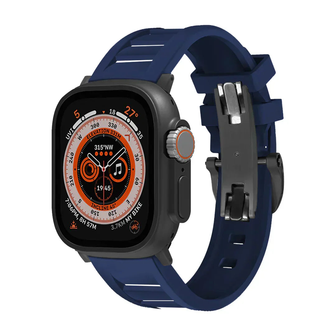 Řemínek na Apple Watch FKM s motýlkovou sponou pro pohodlné nošení