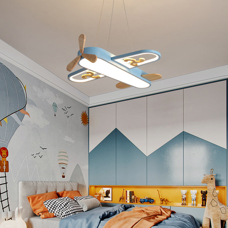 FlyLight LED Airplane Hanging Lamp For Kids Room And Nursery